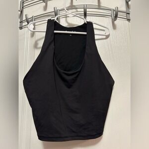 Athleta Conscious Crop racerback bikini top Women's XS black‎